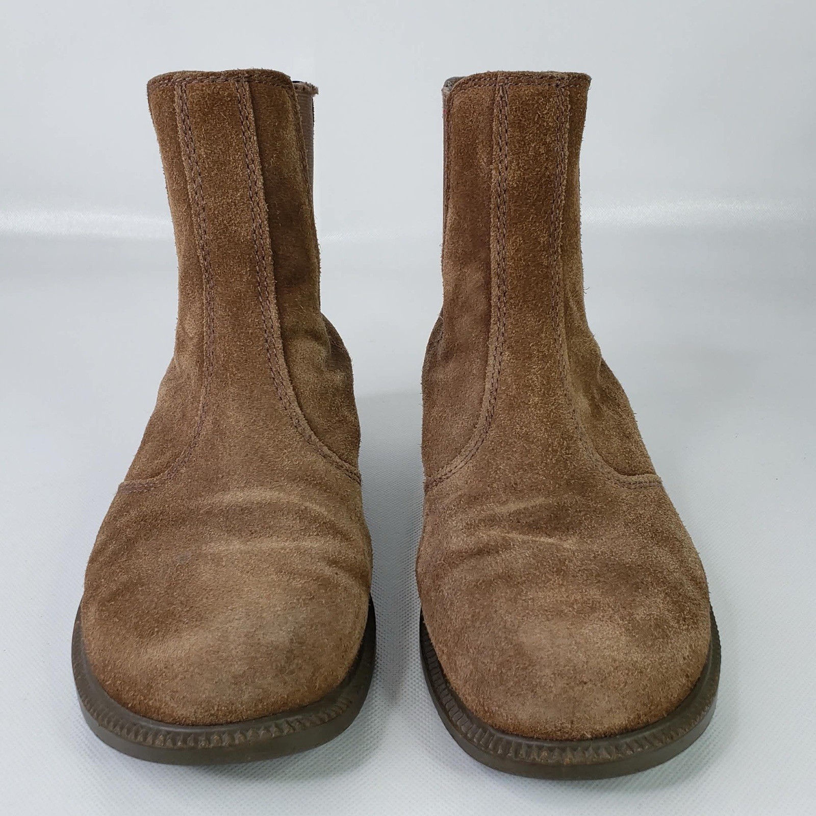 Kodiak Womens Chelsea Boots Size 8.5!Tan Leather Pull On Booties Unlined