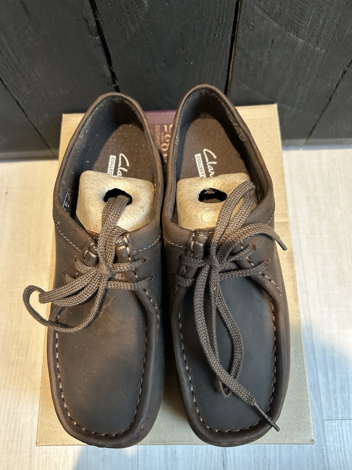 Clarks Padmora Brown Leather Derby Lace Up Women Casual Shoes US 6 UK 3.5 EU 36