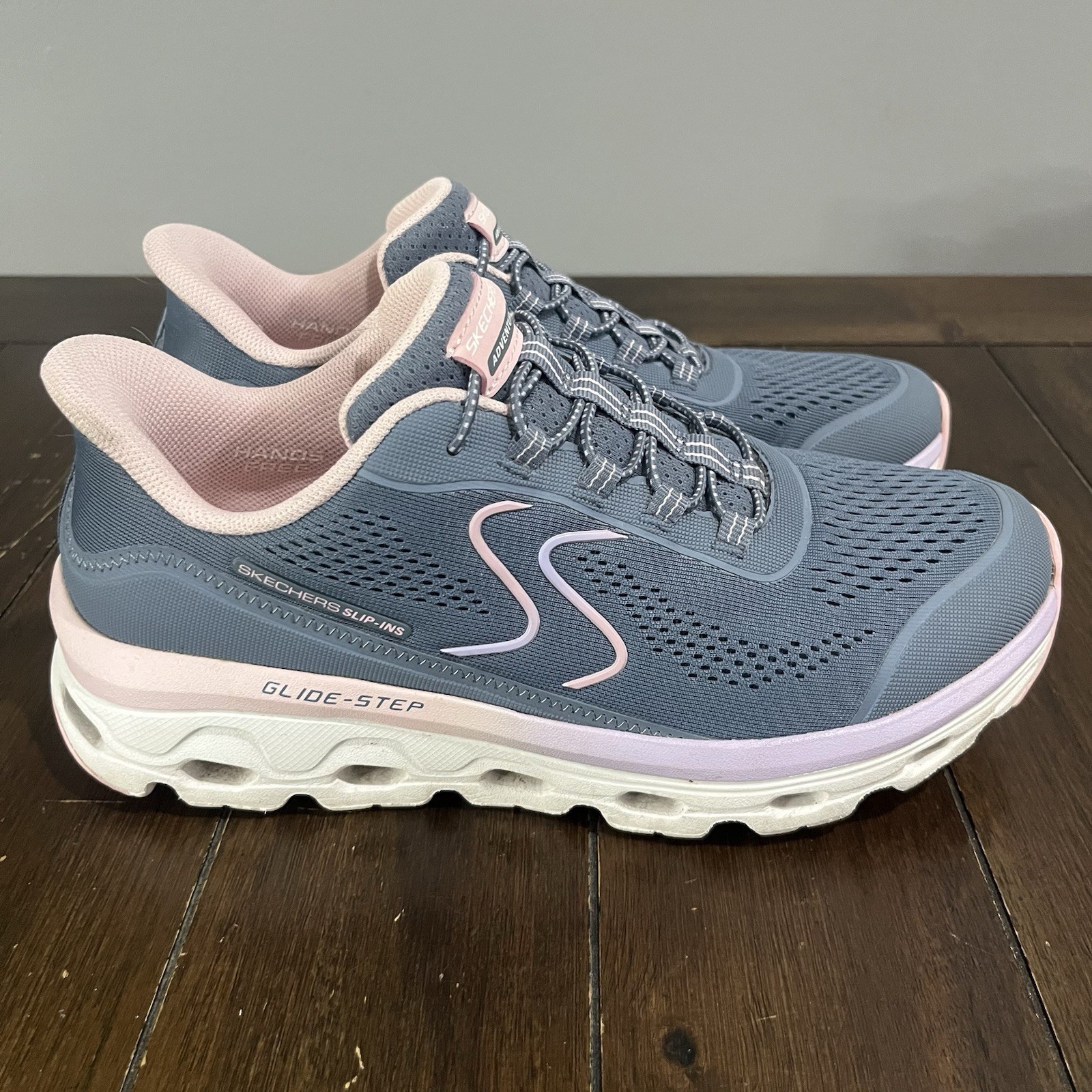 Skechers Slip-ins: Glide-Step Sole Women’s Size 8 Slate/Pink 180272W