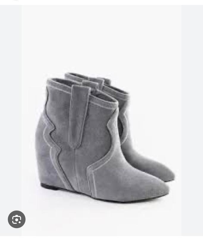 women ash boots grey suede 37.5