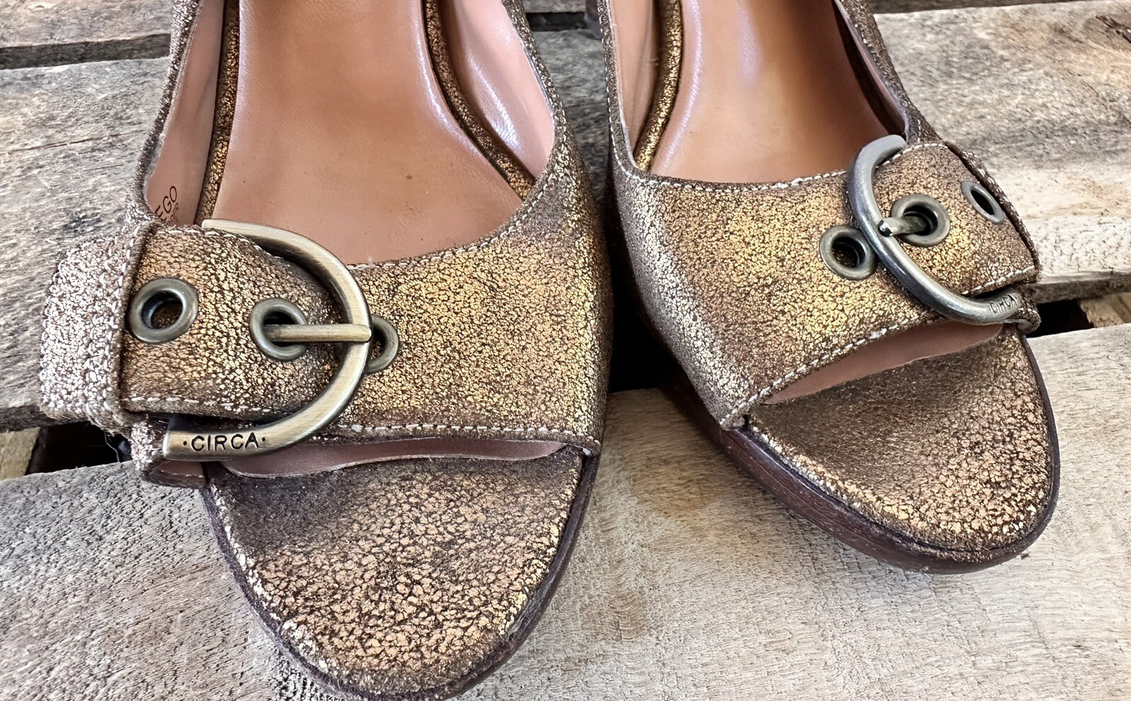 Business Copper Heels Dress Shoes Women’s Sz 6 Leather Wedding Classy