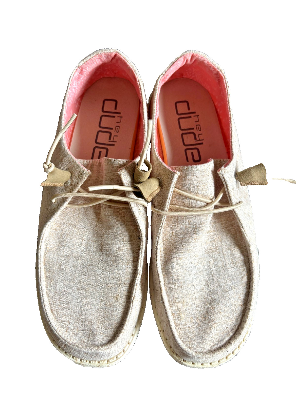 Hey Dude Wendy Beige Tan Women’s Slip-On Casual Shoes US 9 EU 40 Worn Once