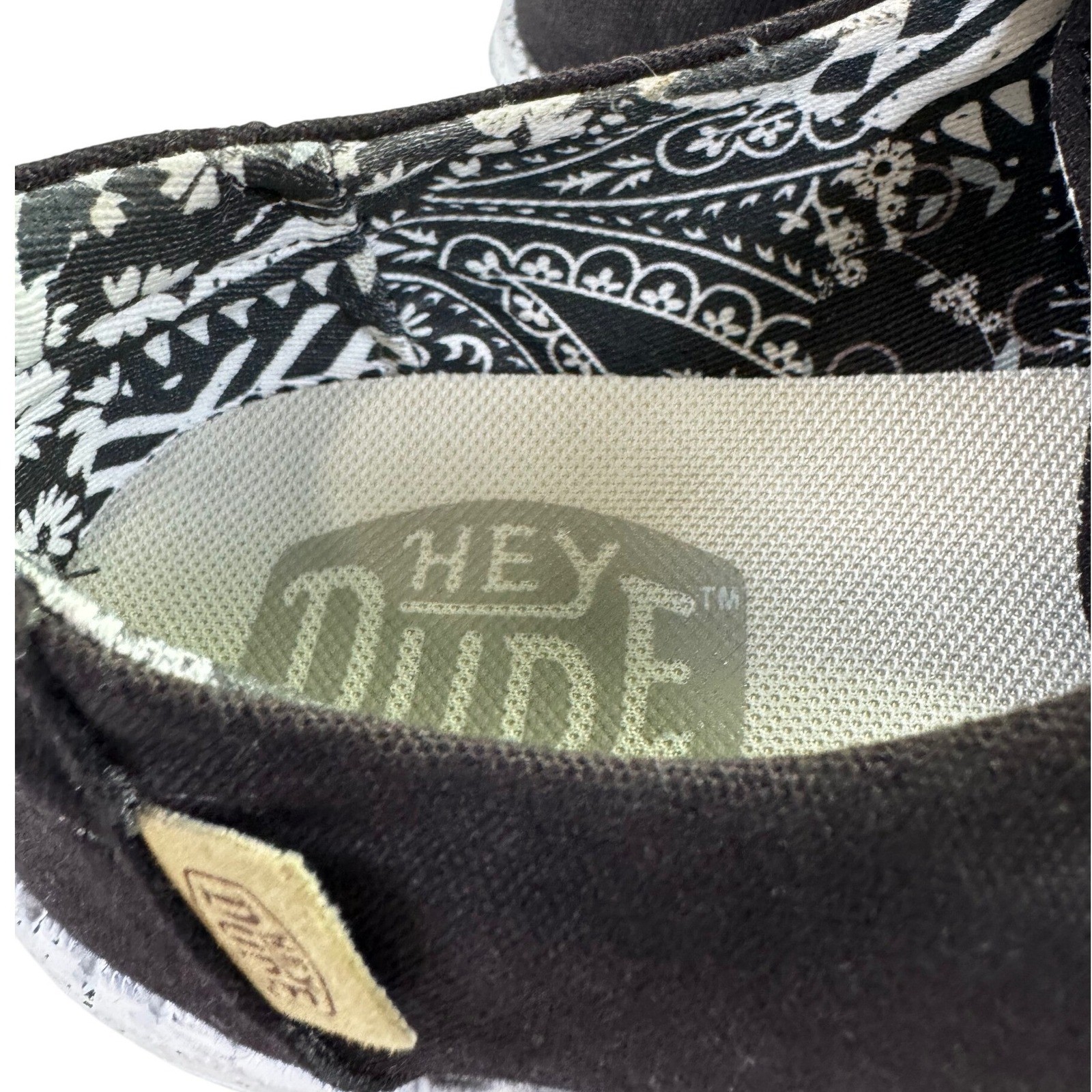 Hey Dude Wendy Basic Black Odyssey Shoes Women’s 7 NWT Lightweight Canvas