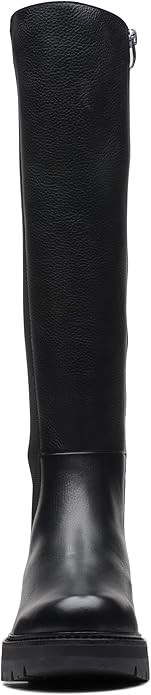 Clarks Orianna Long Knee High Boot, Black Leather
