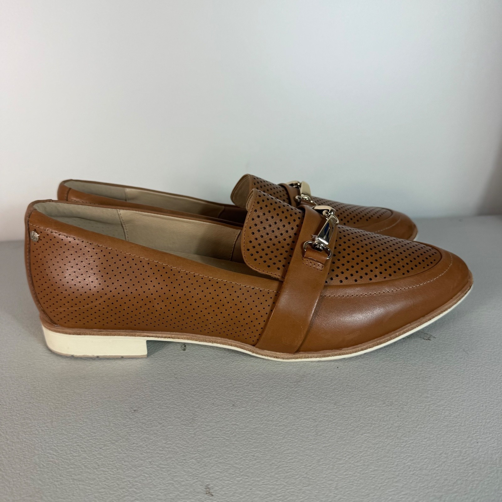 Frankie 4 Jenn Tan Brown Leather Slip On Women’s US 13 UK 10.5 EUR 45 Near New
