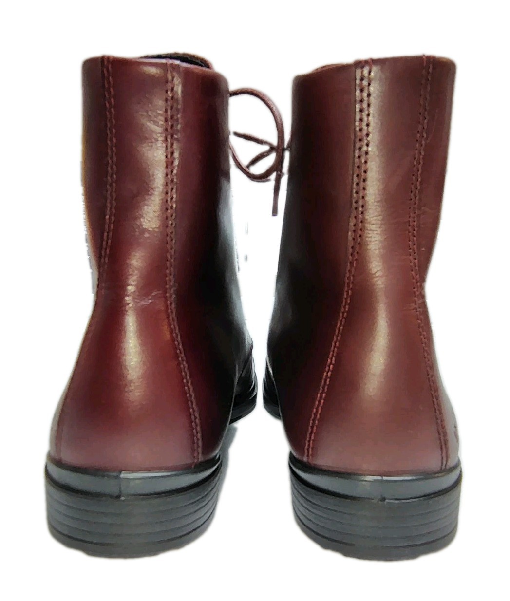 ECCO Touch 15 Lace Up Leather Ankle Booties Oxford Boots US Women 7-7.5 EU38 NEW