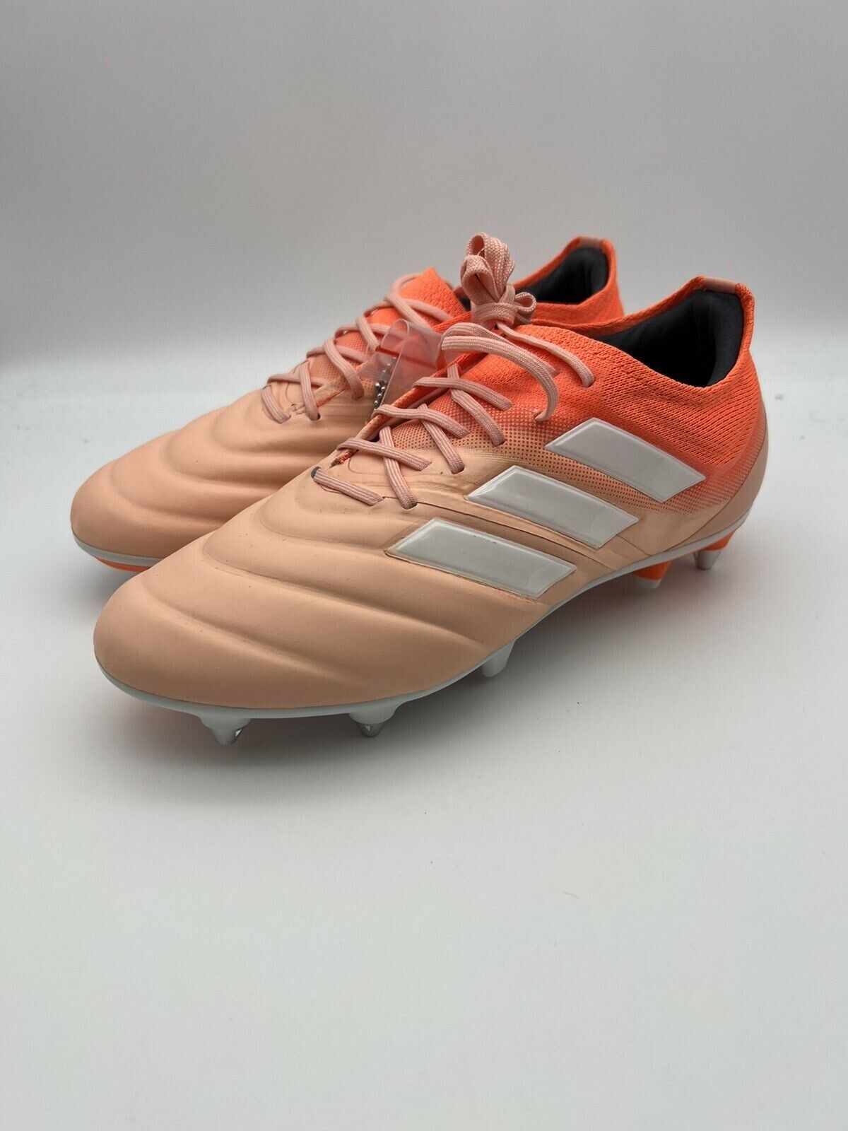 Adidas Copa 19.1 SG Soccer Cleats Orange Pink Peach G25816 Womens Sz 8