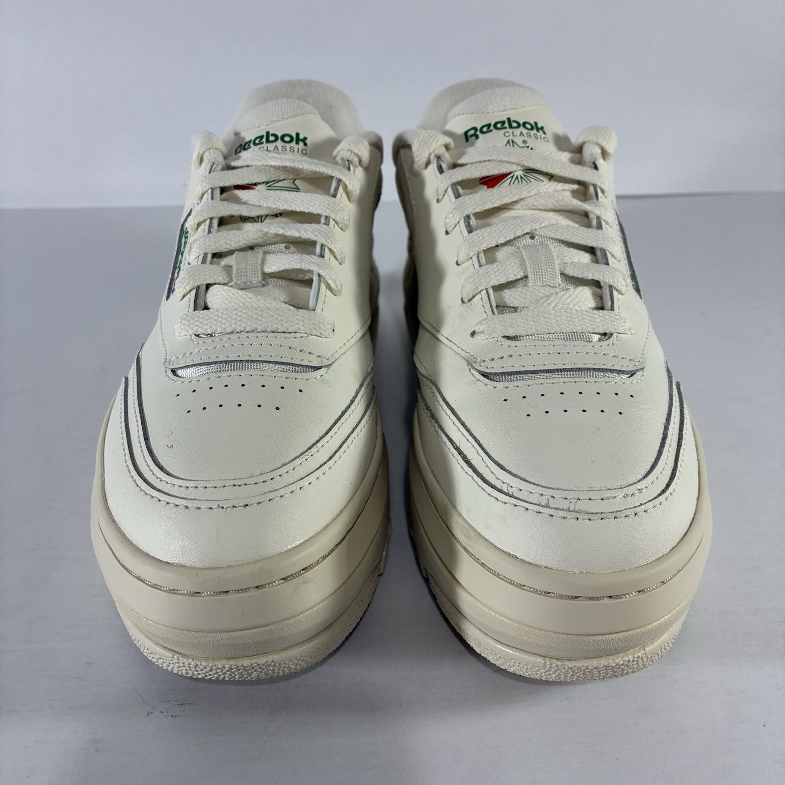 Reebok Classic Club C Extra Platform Casual Sneakers Women’s Size 8.5 Chalk
