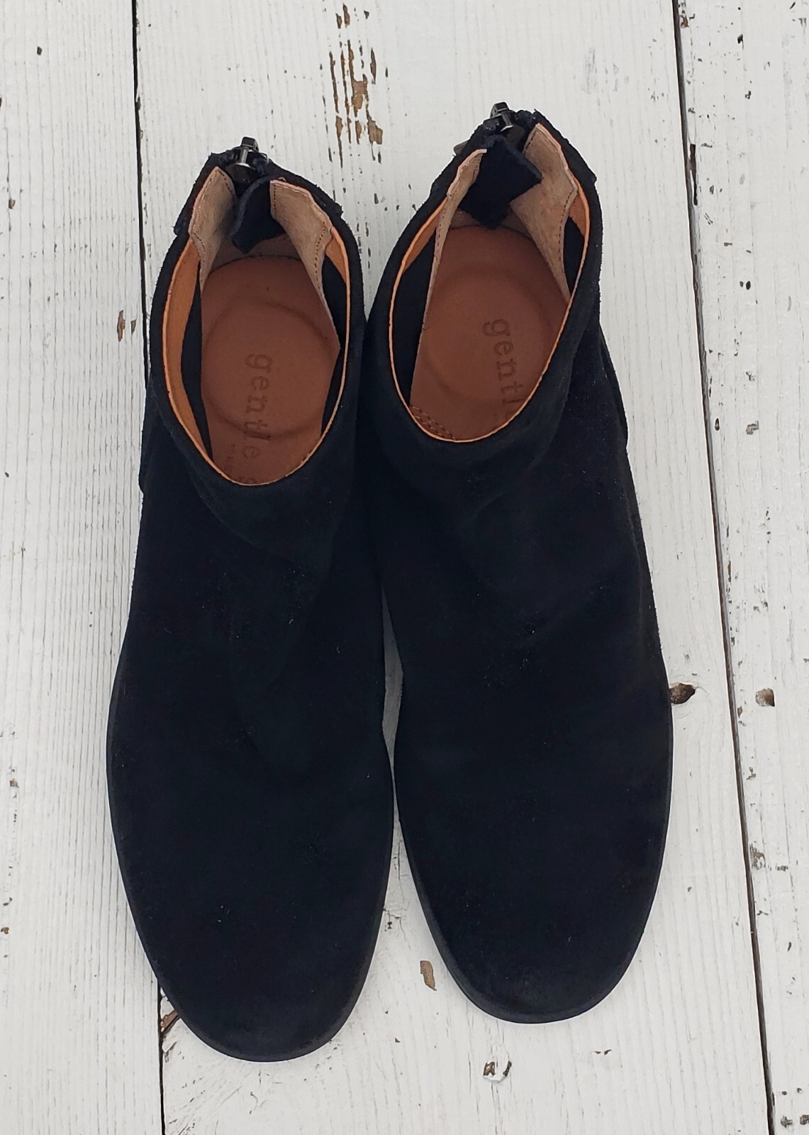 GENTLE SOULS Emma Suede Zip Bootie Black Size US 6 / UK 3.5 / EU 36 NEW