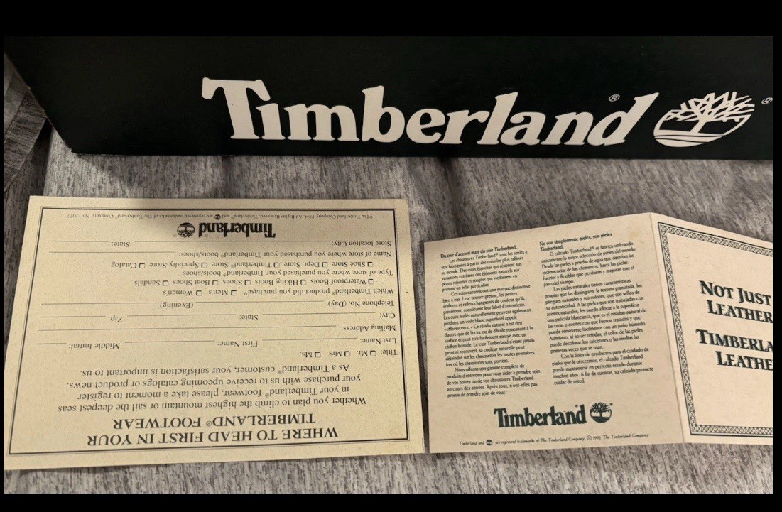 Timberland UNISEX 8 1/2 Used 1-2x’s New Condition Sz 7 – 7/12 Men Vintage Vintag