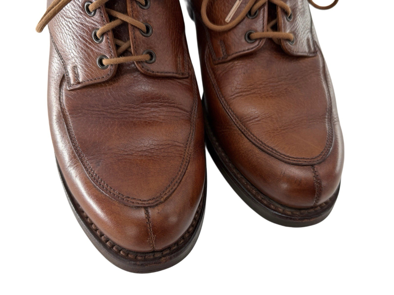 Ralph Lauren Crockett Jones Bench Oxford Shoes Women Sz 9.5 B Brown England YGI