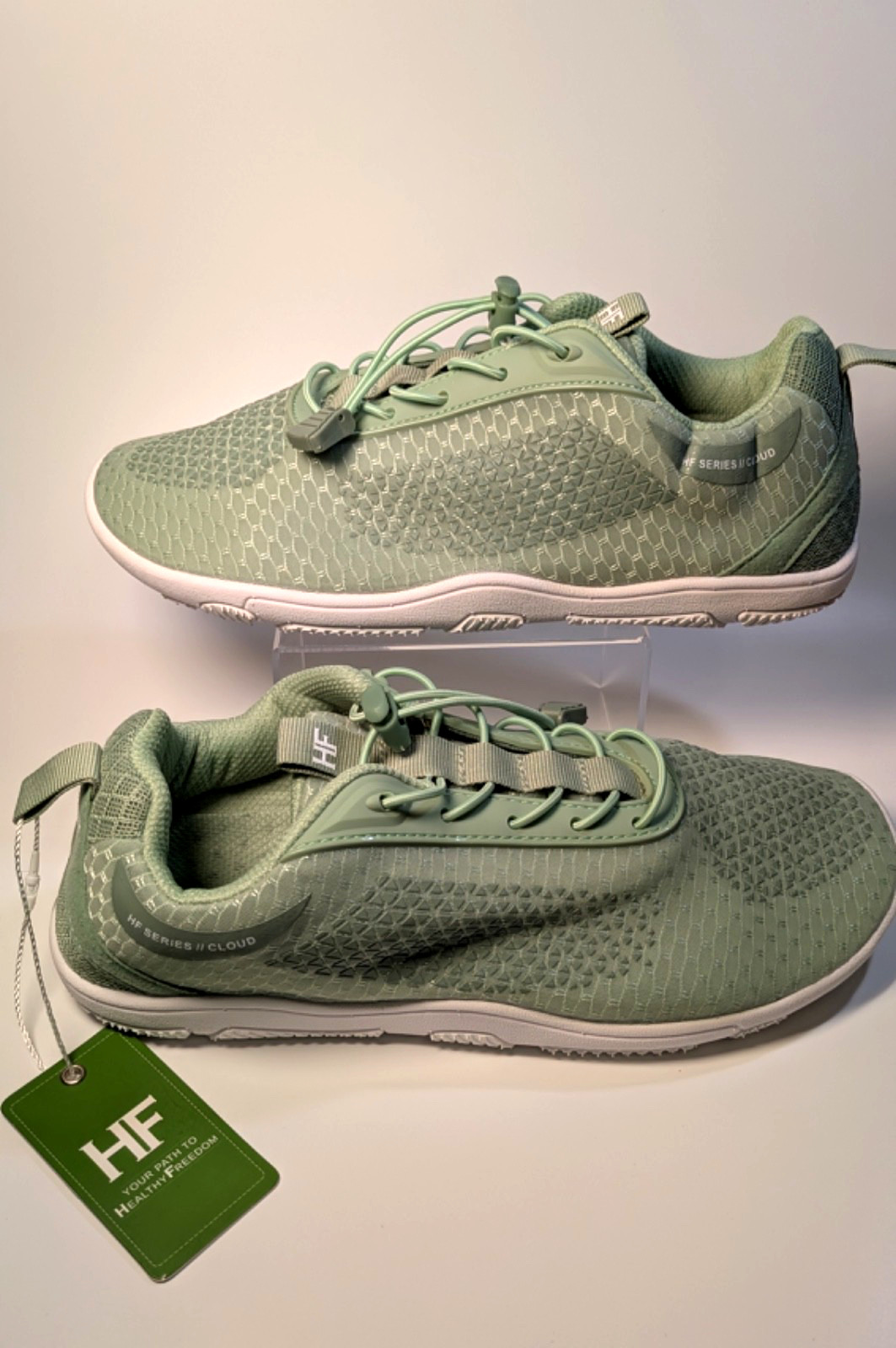 Hike Footwear HF Series II Cloud Barefoot Minimalist Shoes Light Green Women New