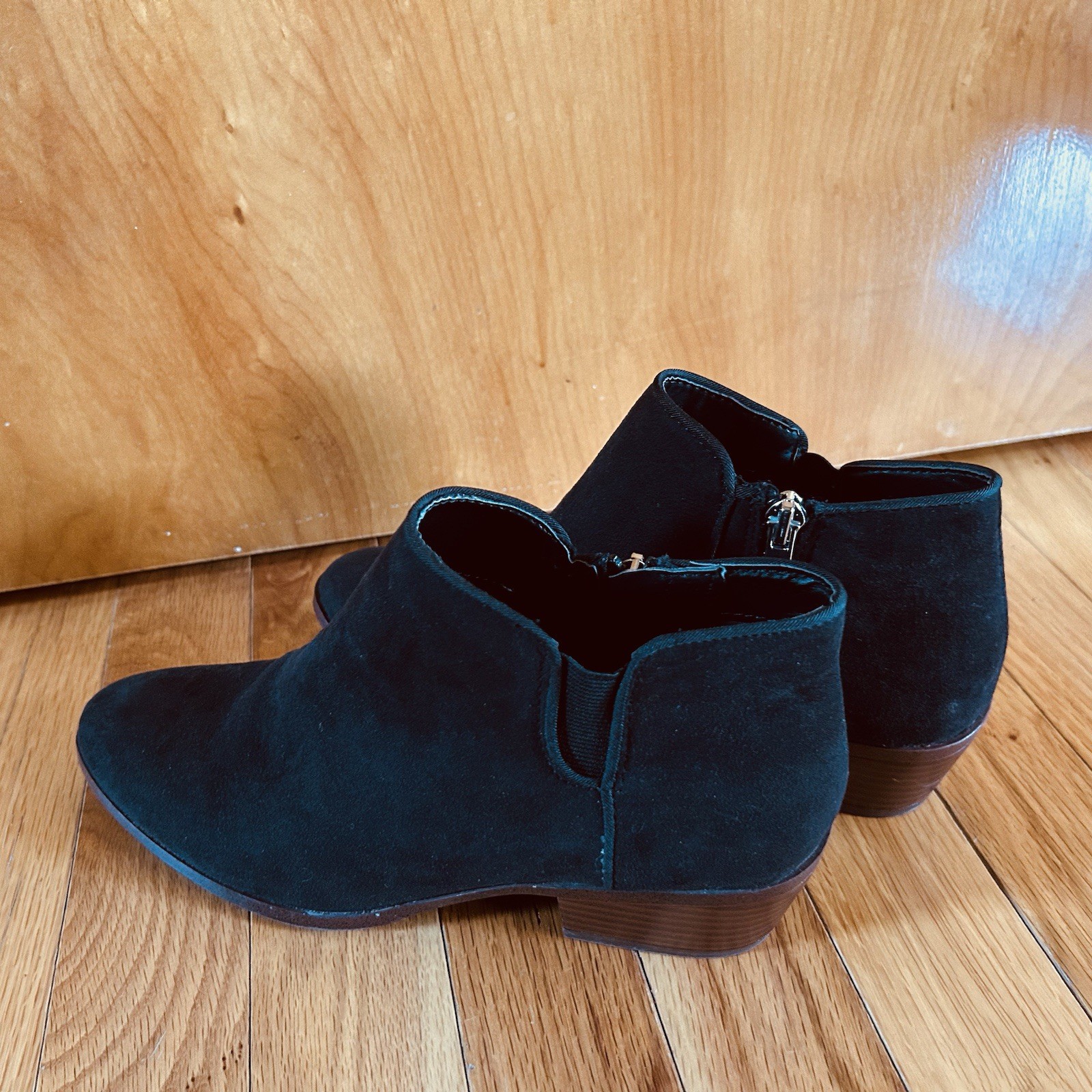 Circus by Sam Edelman Boots Womens 7 M Black Bootie suede cone Heels