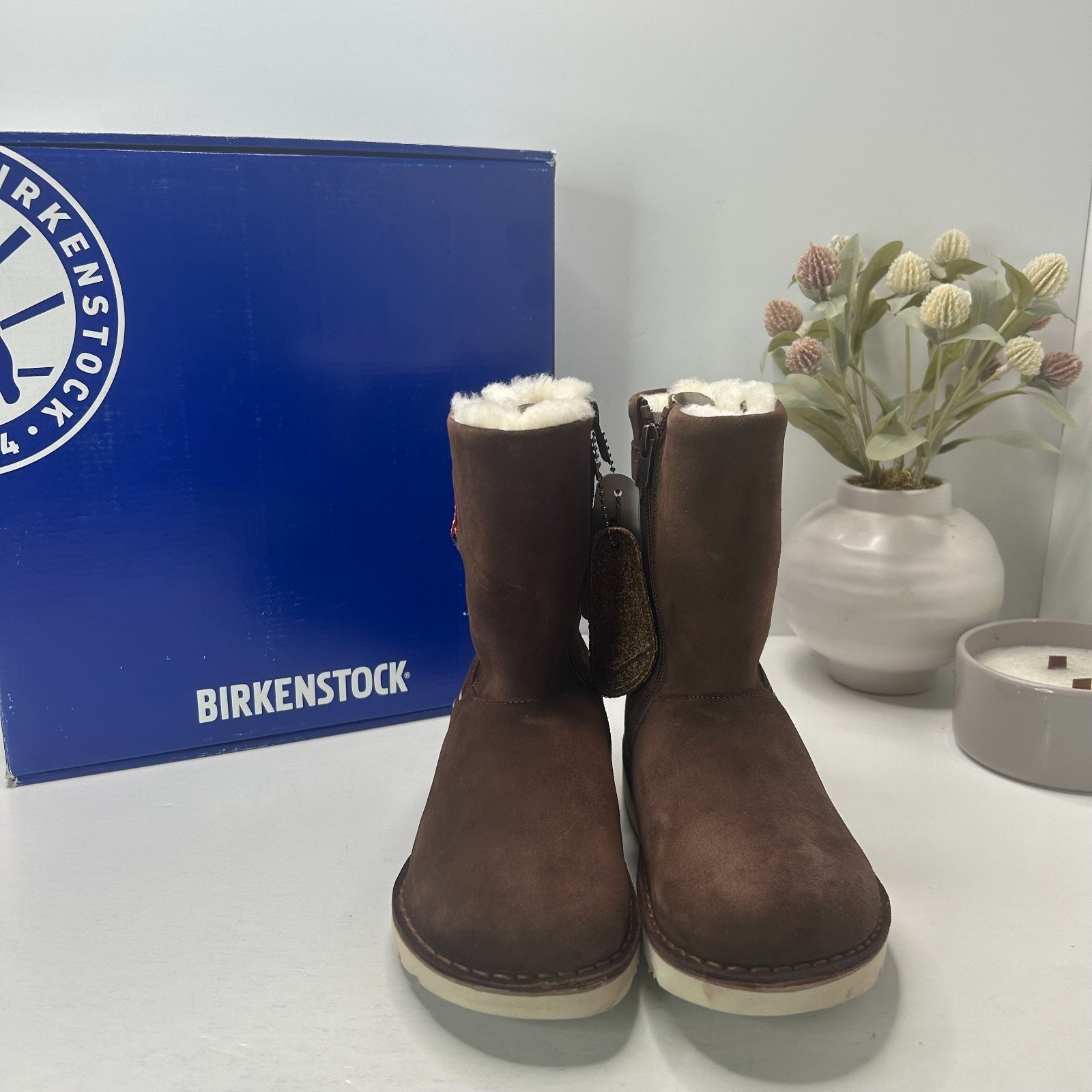Birkenstock Westford Side Zip Boots Espresso Narrow Fit 1007051 Women’s US 5 NWB