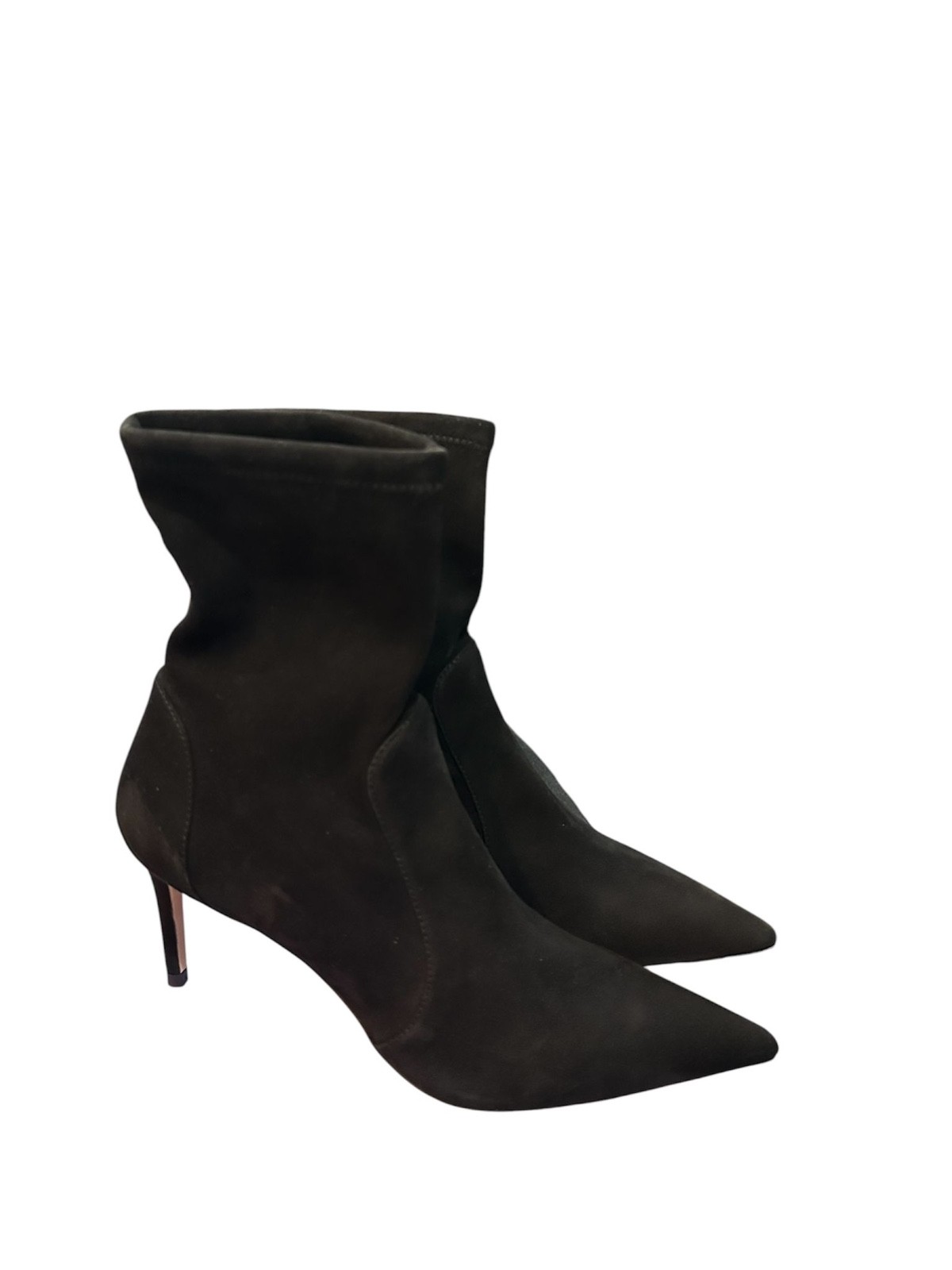 Stuart Weitzman Women’s 75mm Stuart Stretch Booties, Black, 10.5 Medium US