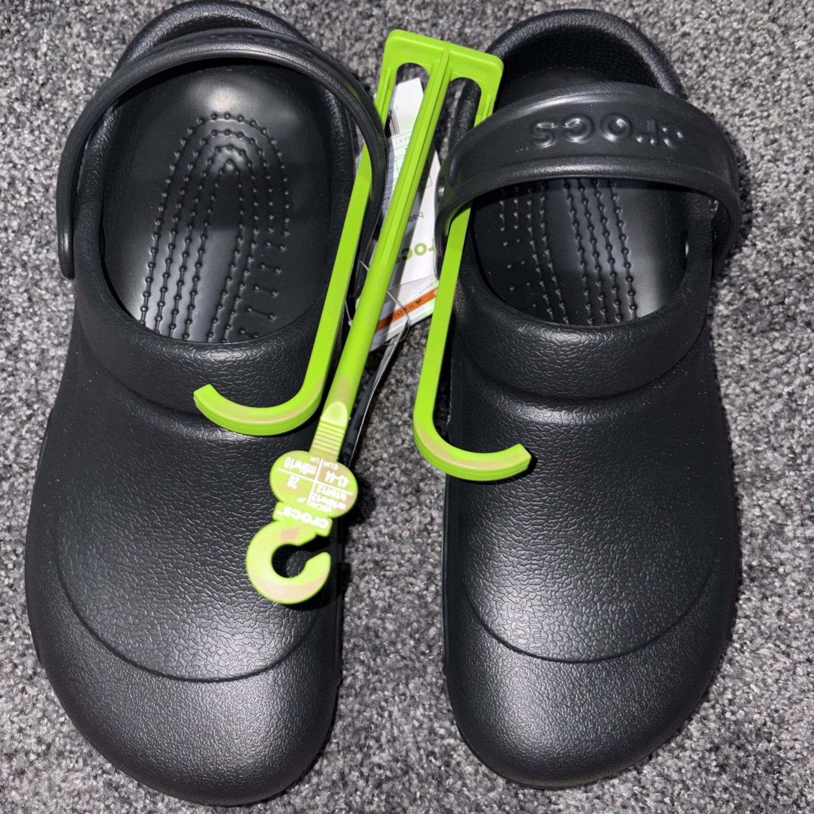 Crocs at Work Bistro Black Comfort Slip-Resistant Clogs Unisex Size M10 W12