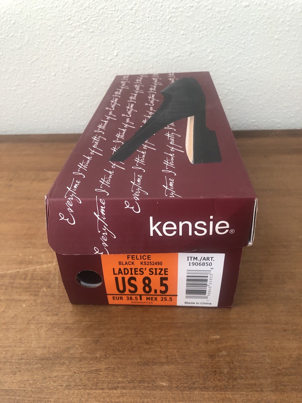 New NWT Kensie Size 8.5 Felice Sling Back Flats Black