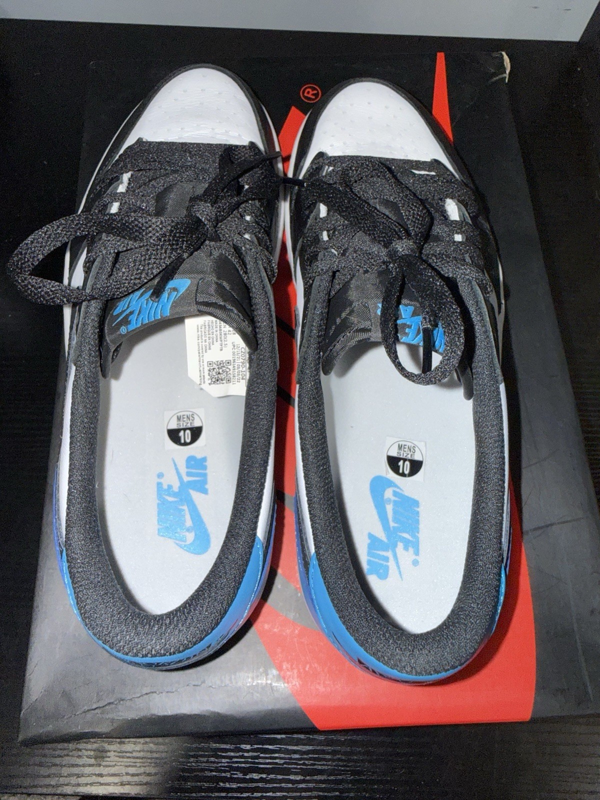 Air Jordan 1 Retro Low OG UNC CZ0790-104 White/Blue/Black