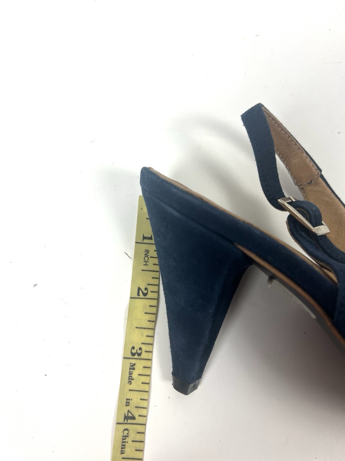 Navyboot Blue Slingback Suede Sandals EU 40 US 9 Leather Upper & Lining Office