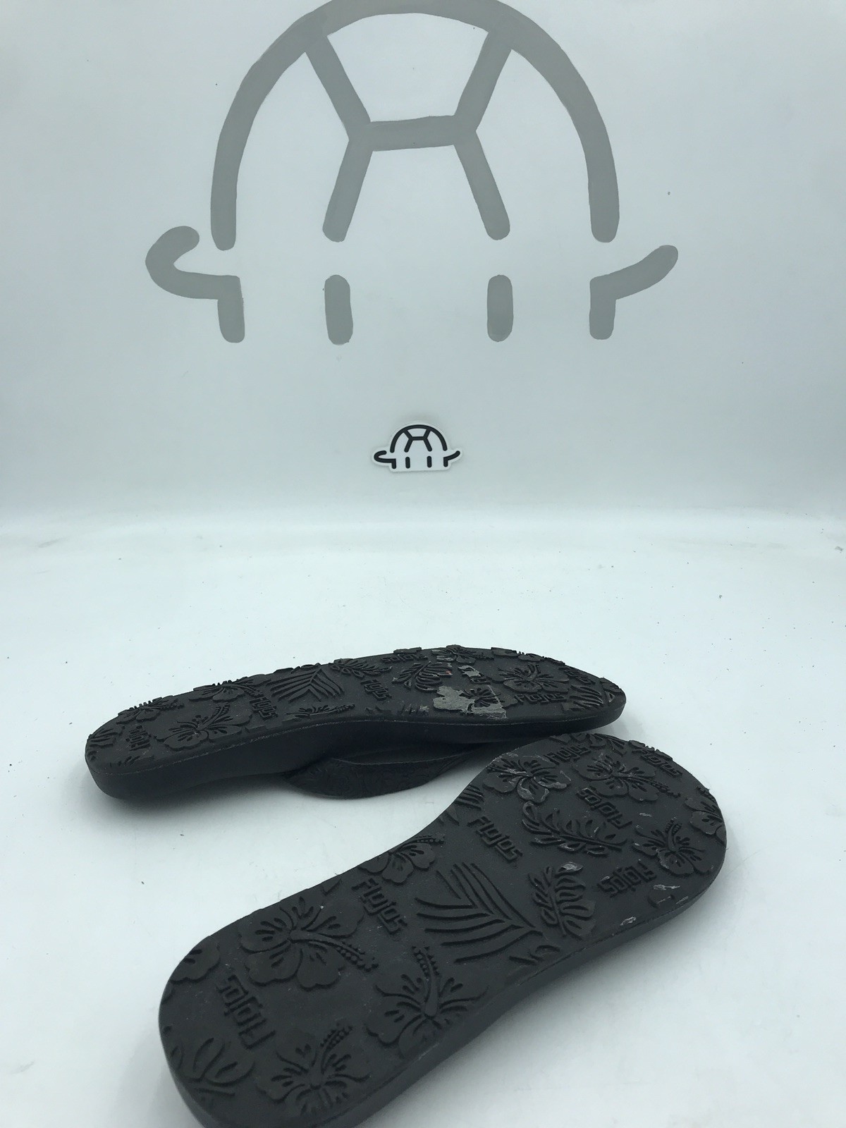 Flojos Women’s Memory Foam Black Flip Flop Pick Size