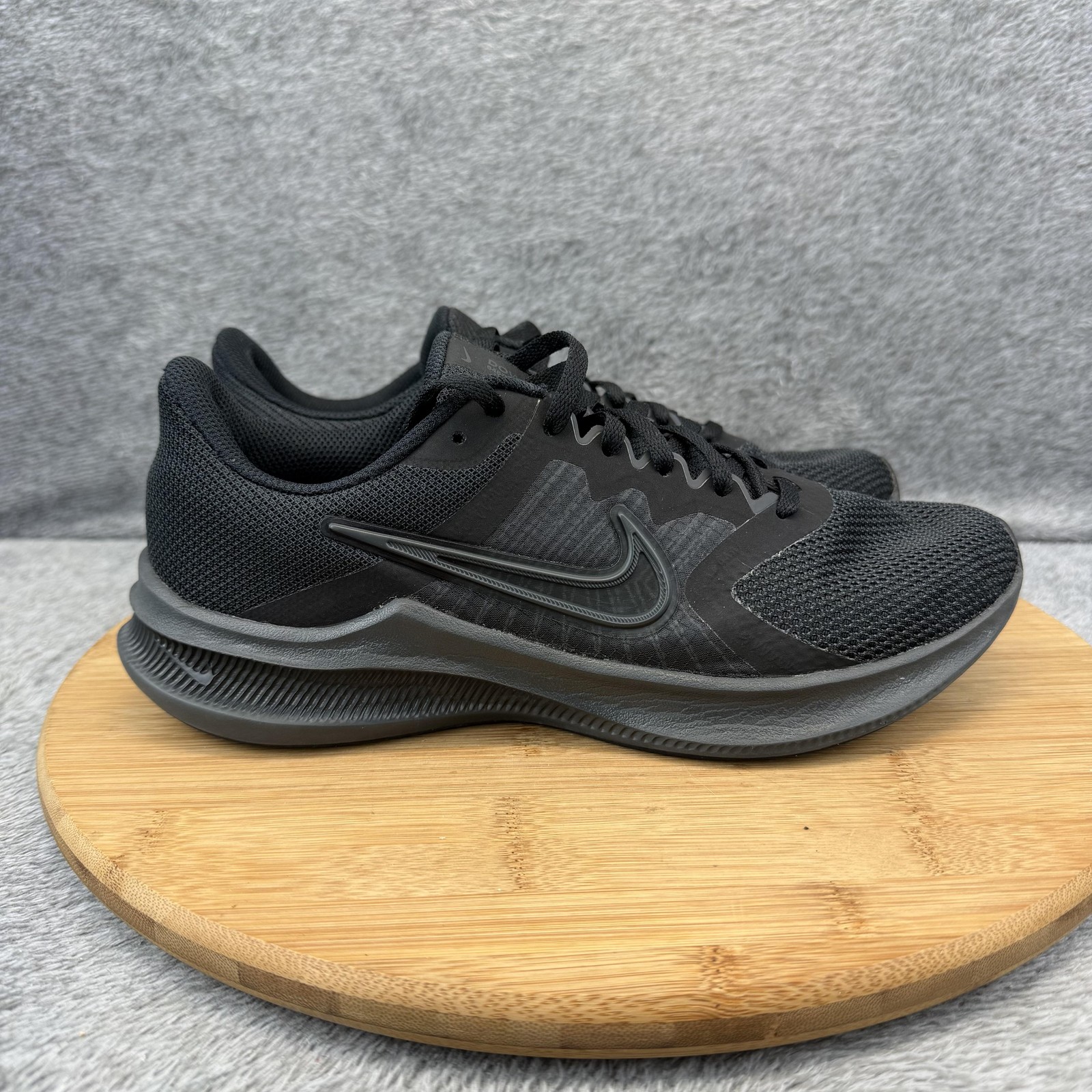 Nike Downshifter 11 Shoes Womens Size 8 Black Mesh Running Sneakers CW3413-003