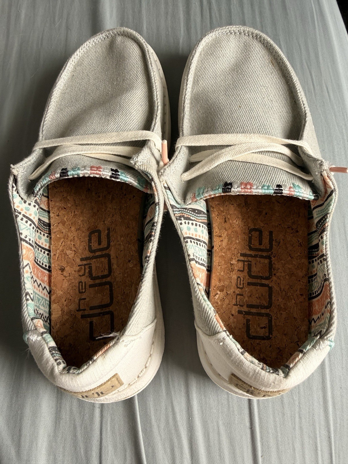 Women’s Hey Dude Wendy Boho Light Denim Slip-On Lightweight Comfort US 6