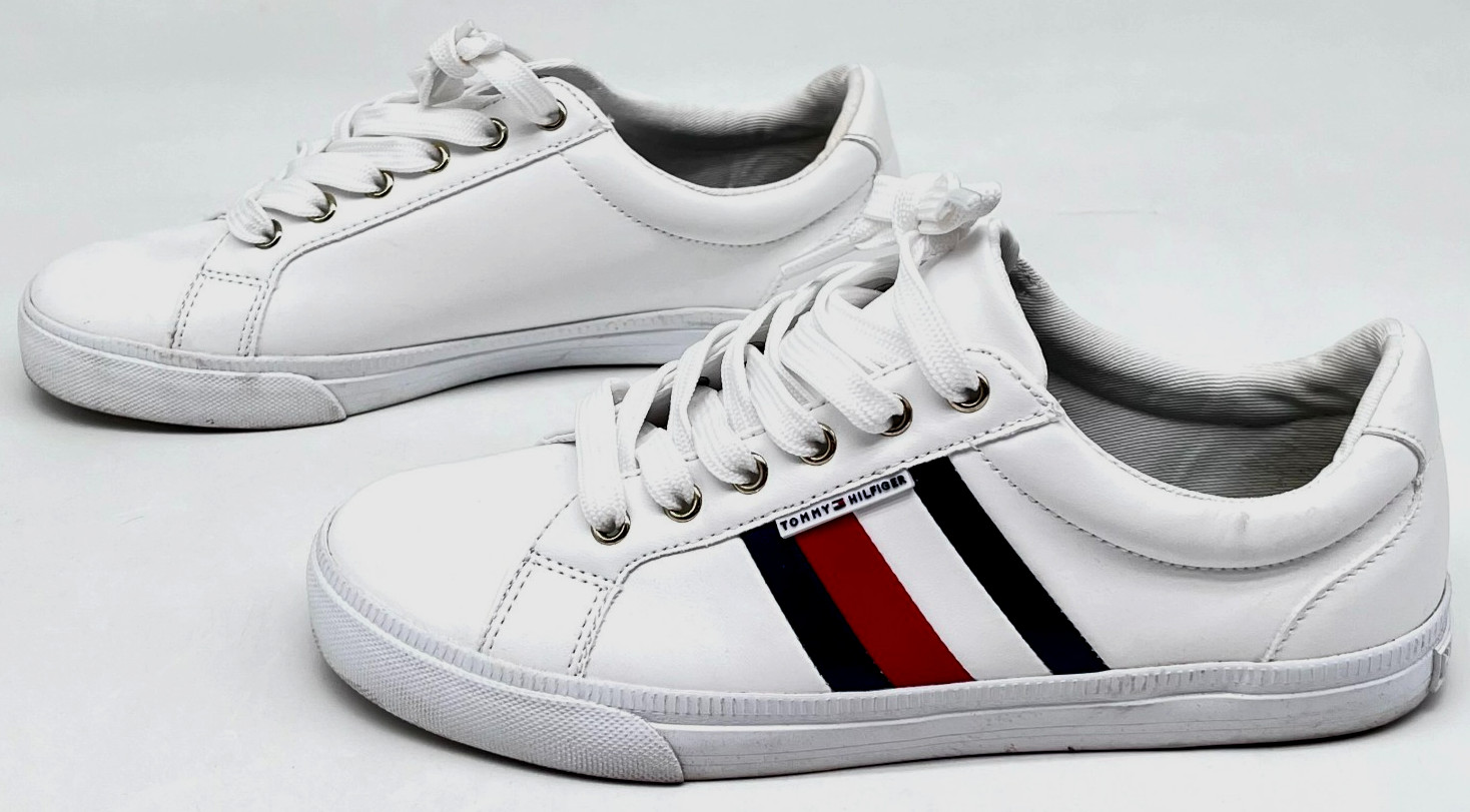 Tommy Hilfiger TW Lightz Womens Low Top Sneakers White Lace Up Size 7M