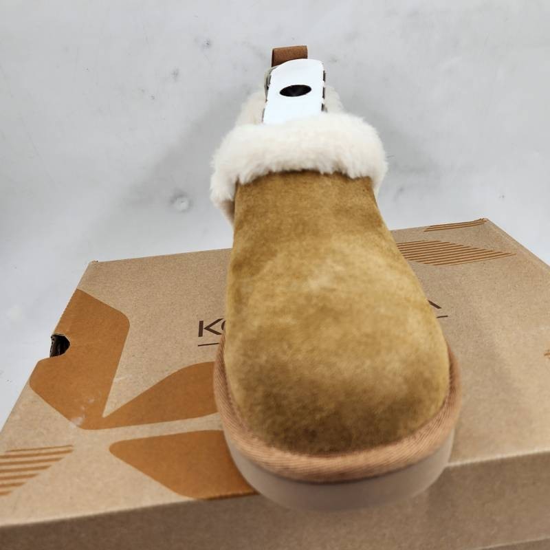Koolaburra by Ugg Advay Cozy Boots Women’s 6US Chestnut Faux Fur Trim Slip-On