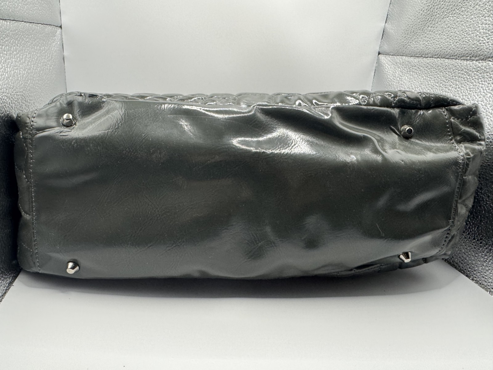 Suede & Co. Lacoquette Grey Purse. Some Damages See Pictures