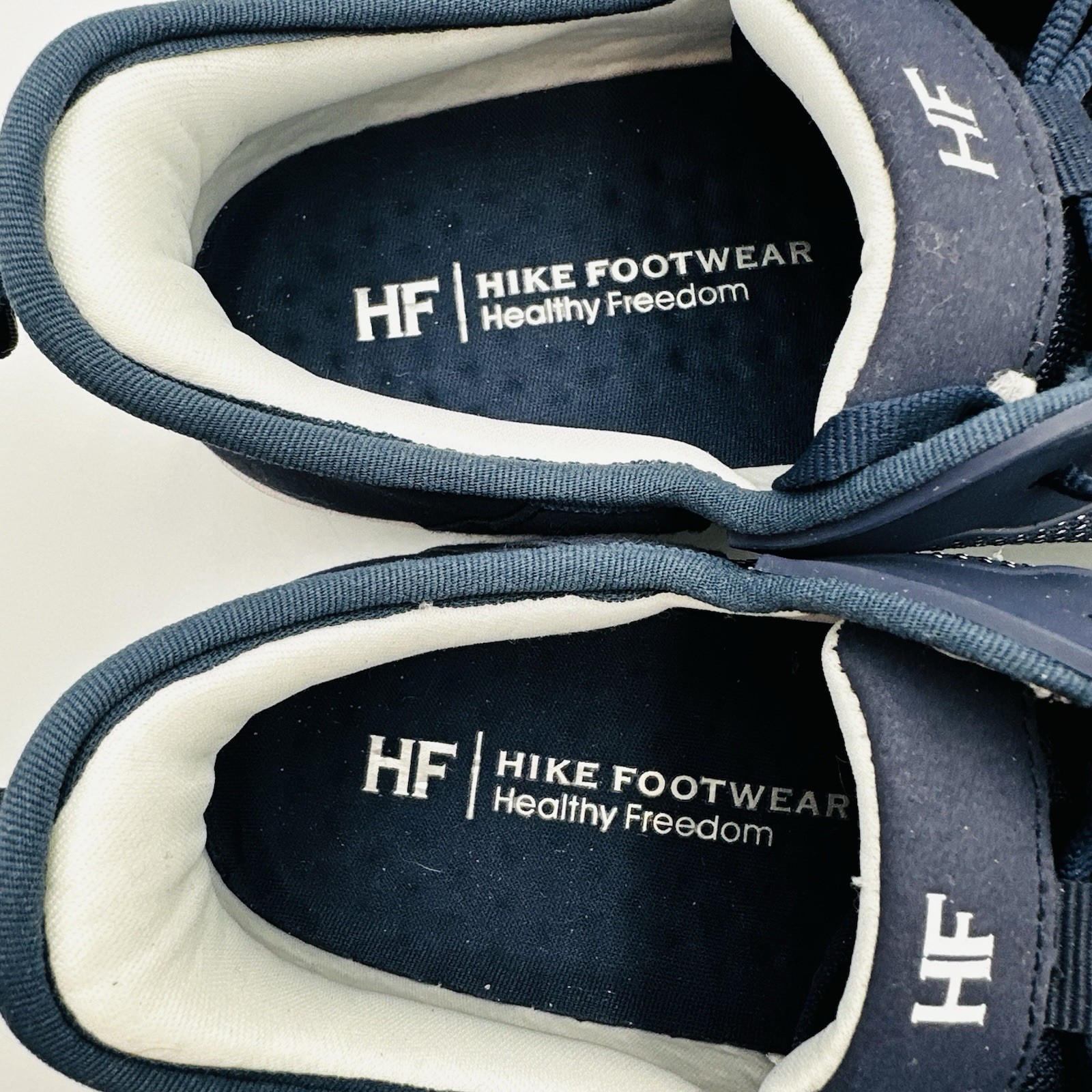 Hike Footwear Stride Blue White Barefoot Sneaker EU 39 M 6-6.5 W 8-8.5 Outdoor