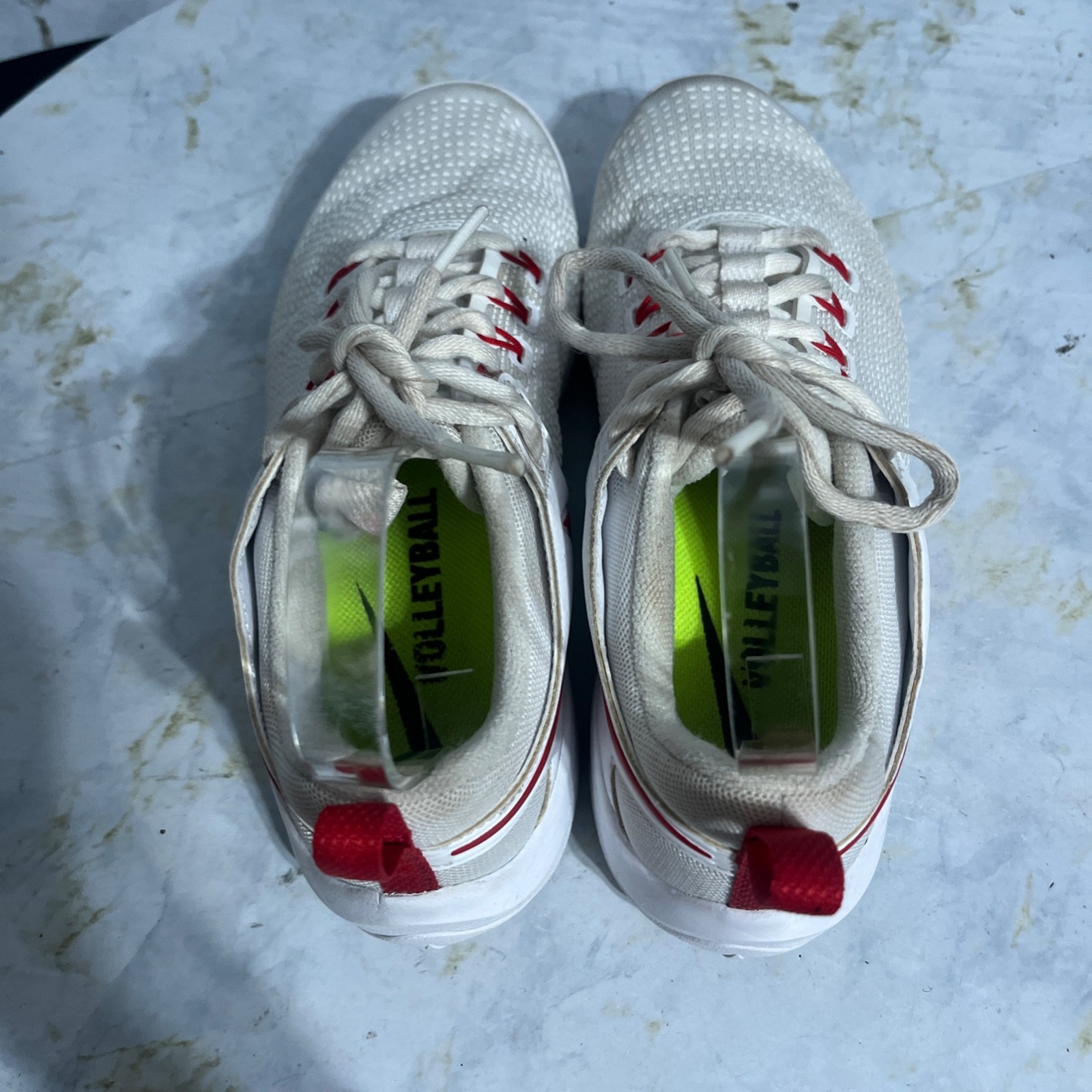 Nike Zoom Hyperace 2 Womens Size 7 Volleyball Shoes White Red Athletic Sneakers