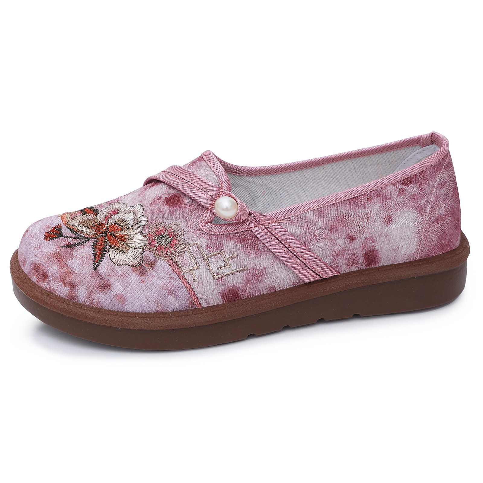 Spring women’s shoes, ethnic style outdoor shallow casual shoes, soft sole