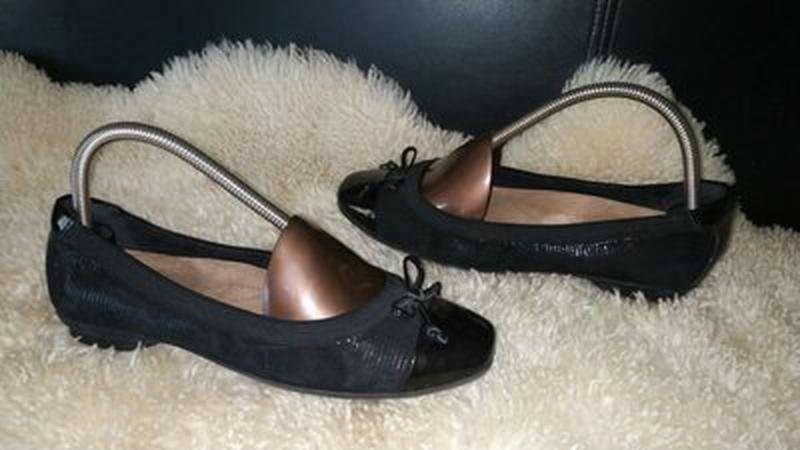 ladies clarks heels black suede 38 #7BB6