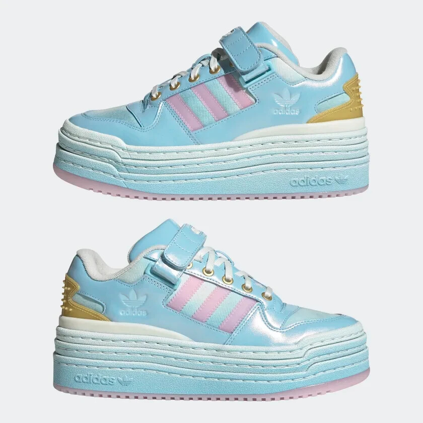 Adidas Triple Platform Disney Shoes Women’s Blue Pink GZ7005 Size 5.5 US✅