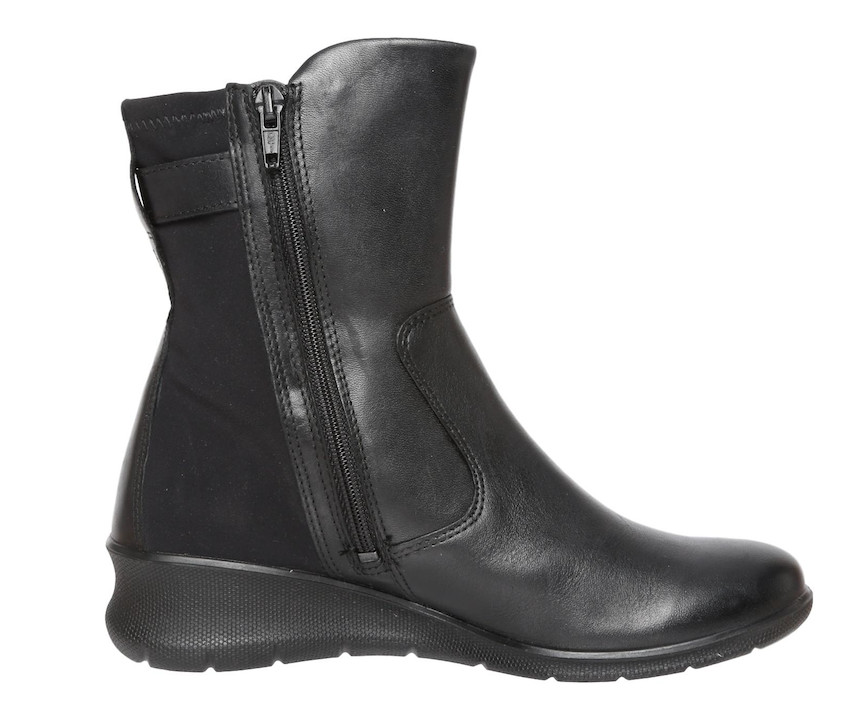 ECCO Women’s Black Leather Gortex Short Boots Z4076* Size 5 – 5.5 US / 36 EU *