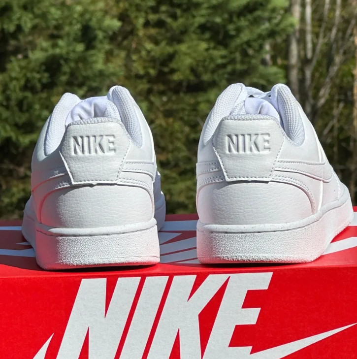 Nike Women’s Court Vision Low Next Nature Triple White Lifestyle Shoes