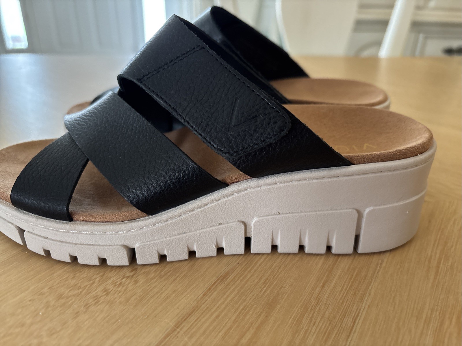 Vionic Uptown Sunset Womens Sandals Black Nubuck USA 6, UK 36,