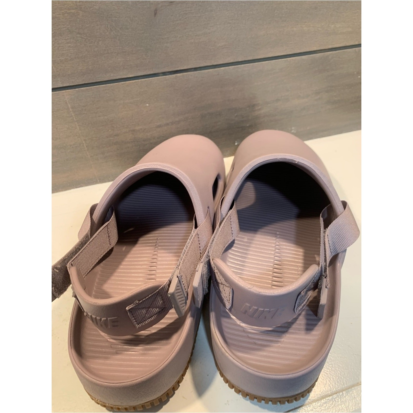 Nike Unisex Calm Mules in Light Violet Ore Casual Sz M11 W12 Preppy Rubber Foam