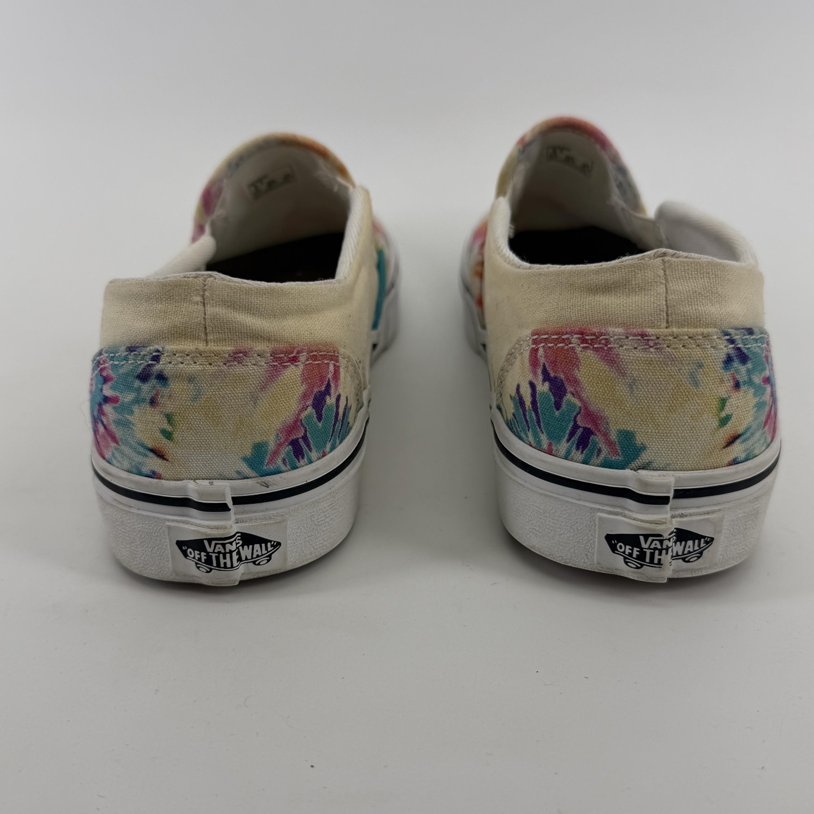 Vans Shoes Womens Size 8.5 Multicolor Tie Dye Slip On Retro Boho Hippie Eclectic