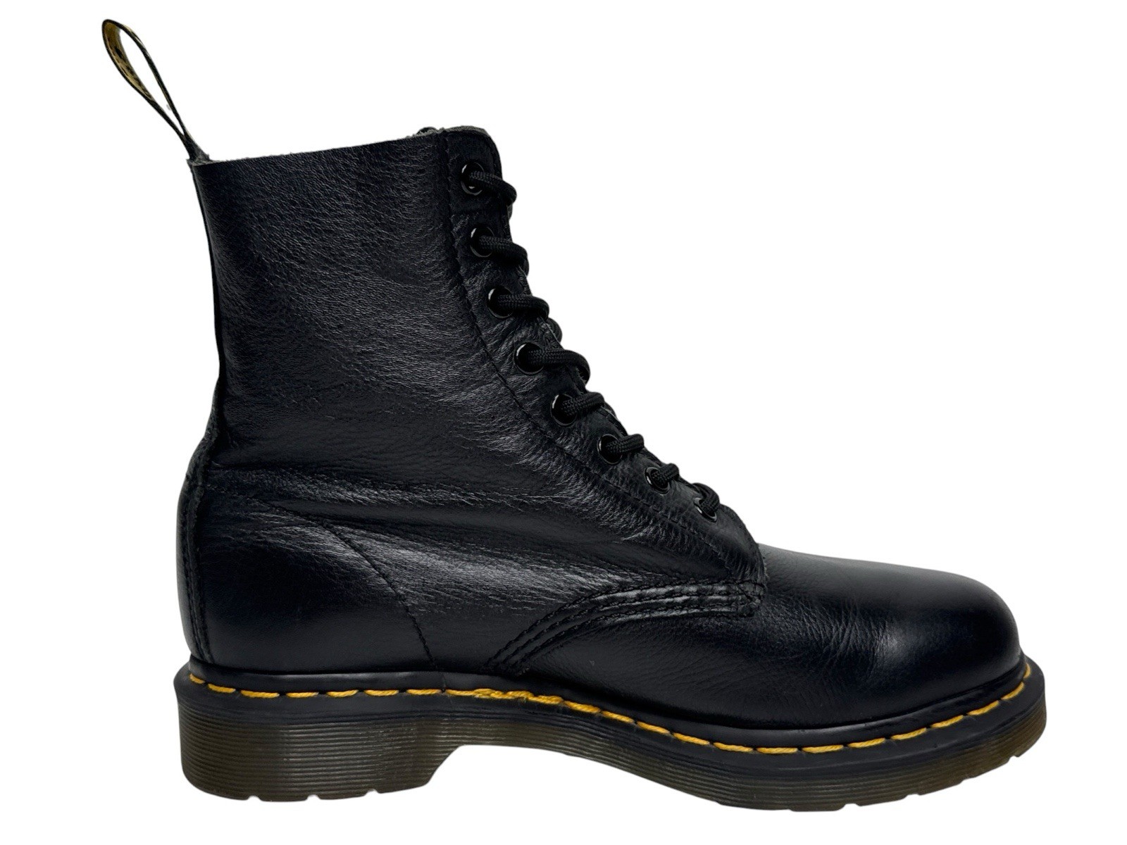 Dr. Martens Pascal Boots Men’s Size 8 Genuine Black Leather Combat Virginia 1460