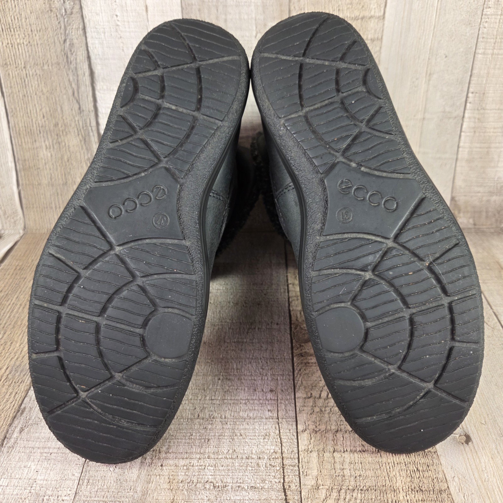 Ecco Chase II GTX Mid Black Boots Gore-Tex Nubuck Leather Women’s EU 37 US 6
