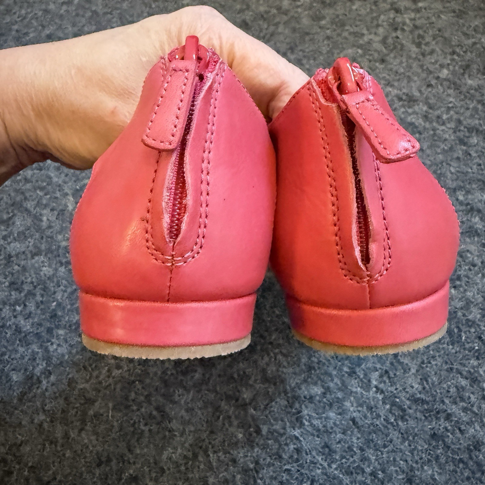 Cole Haan Sandals Flats Braided T-Strap Covered Heel Pink Sz 10.5