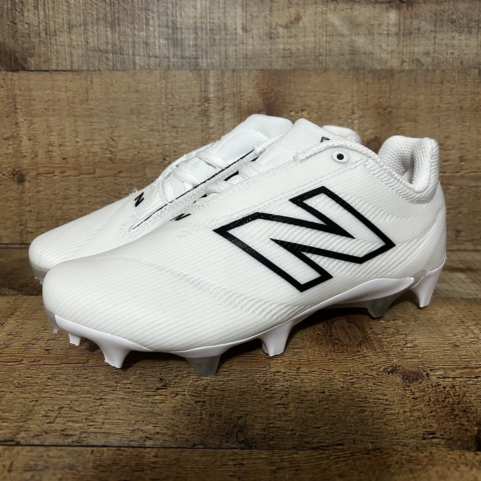 New Balance Burn X4 Lacrosse LAX Cleats Womens Size 6.5 White Black WBURNLW4 NEW