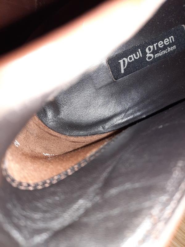 Women Paul Green Boots Brown Leather 40 #C3LQ