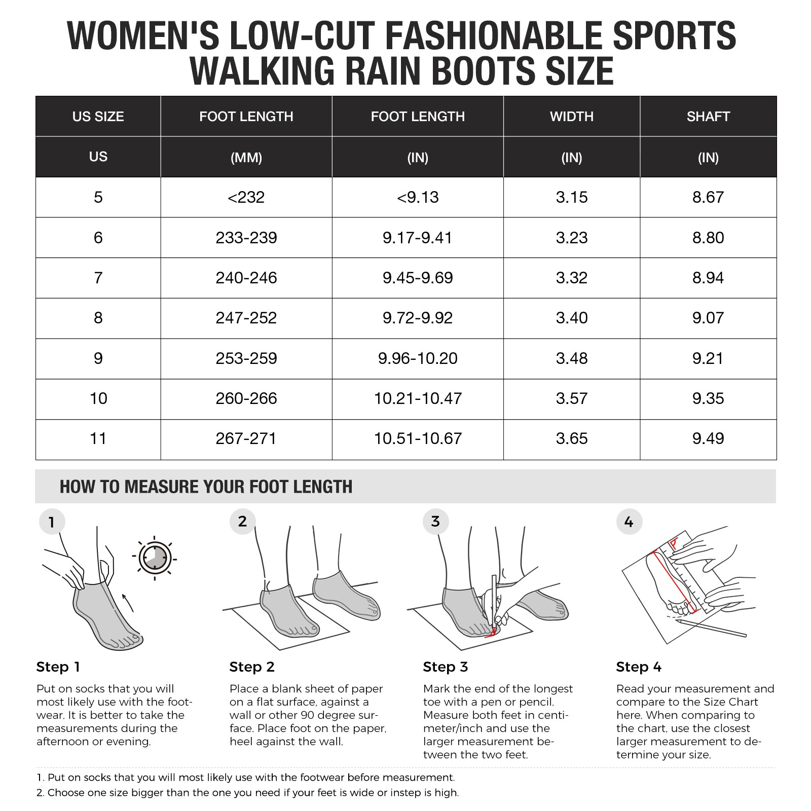 HISEA Women Waterproof Sporty Rain Shoes Slip On Walking Shoes Ankle Garden Shoe