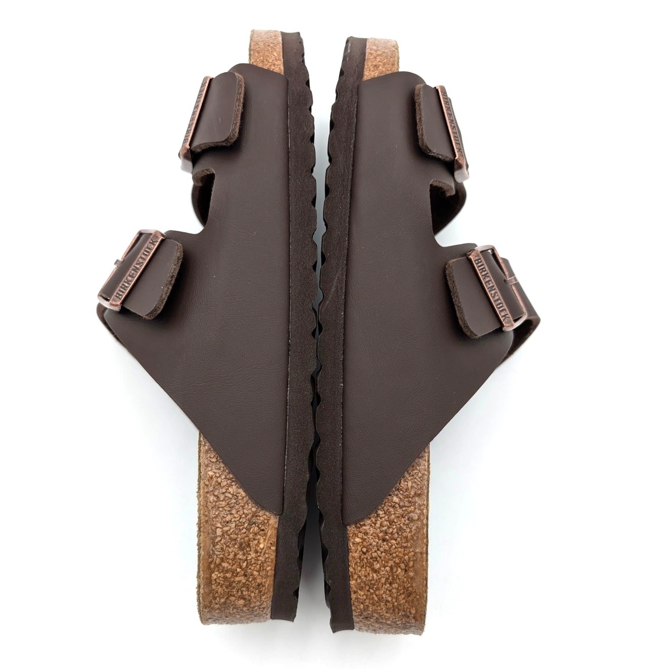 Birkenstock Arizona Birko-Flor Unisex Sandals Dark Brown Size US W10/M8 EU41