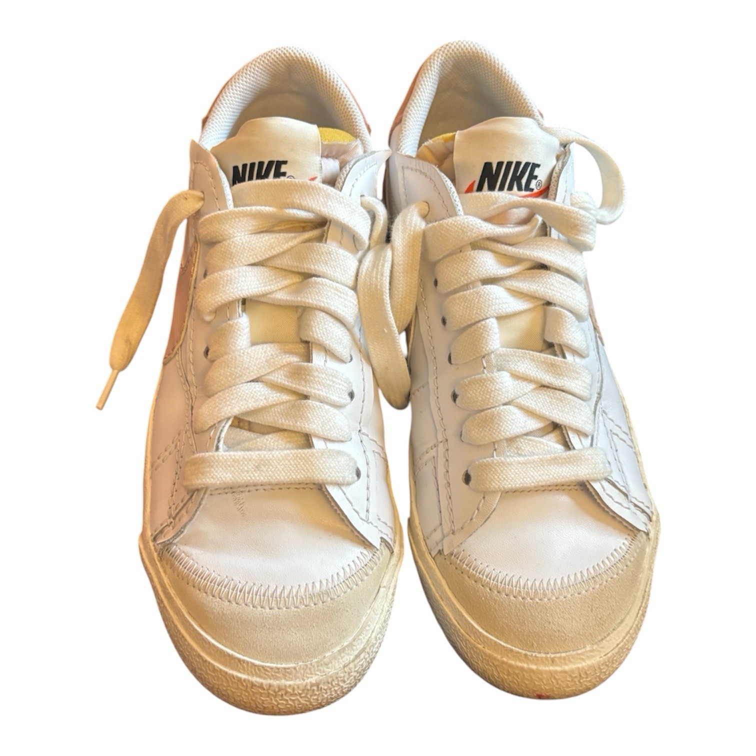 Nike Men’s Low Top Lace-Up Athletic Sneakers White/Beige Rubber Sole DQ1472-102