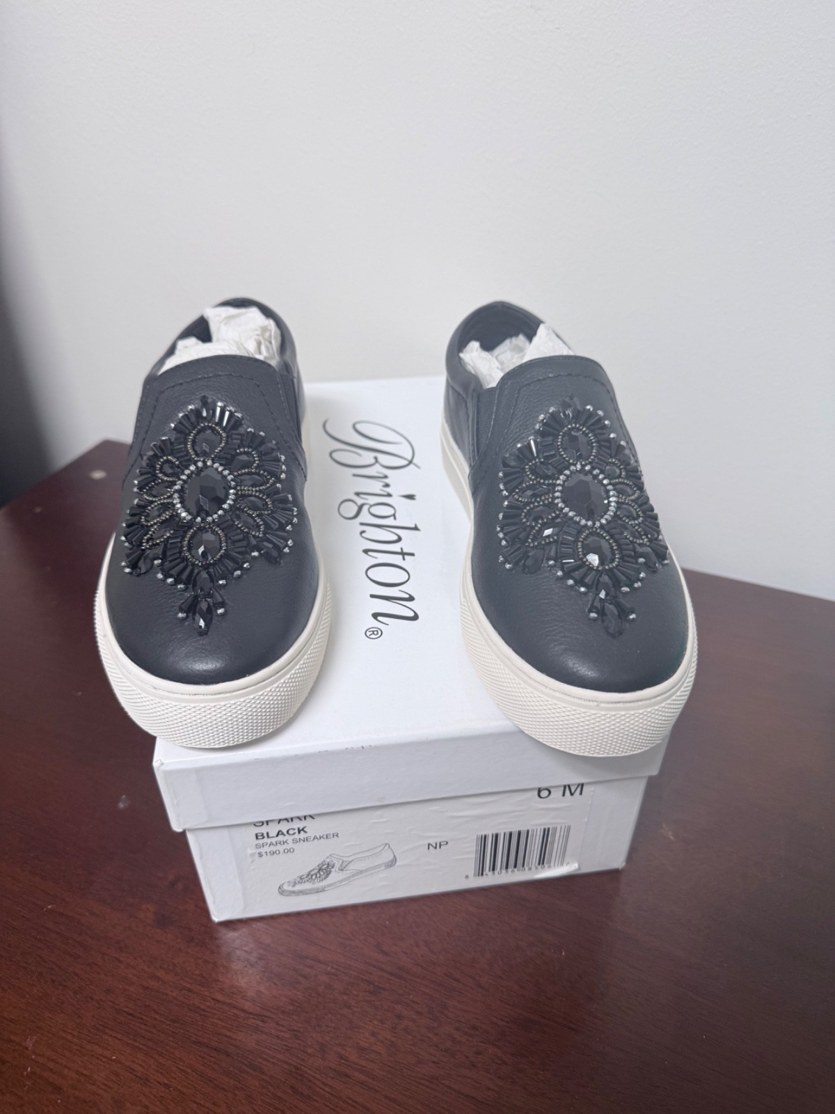Brighton Moor Casablanca Luxe Leather Sneakers Women’s Size 6
