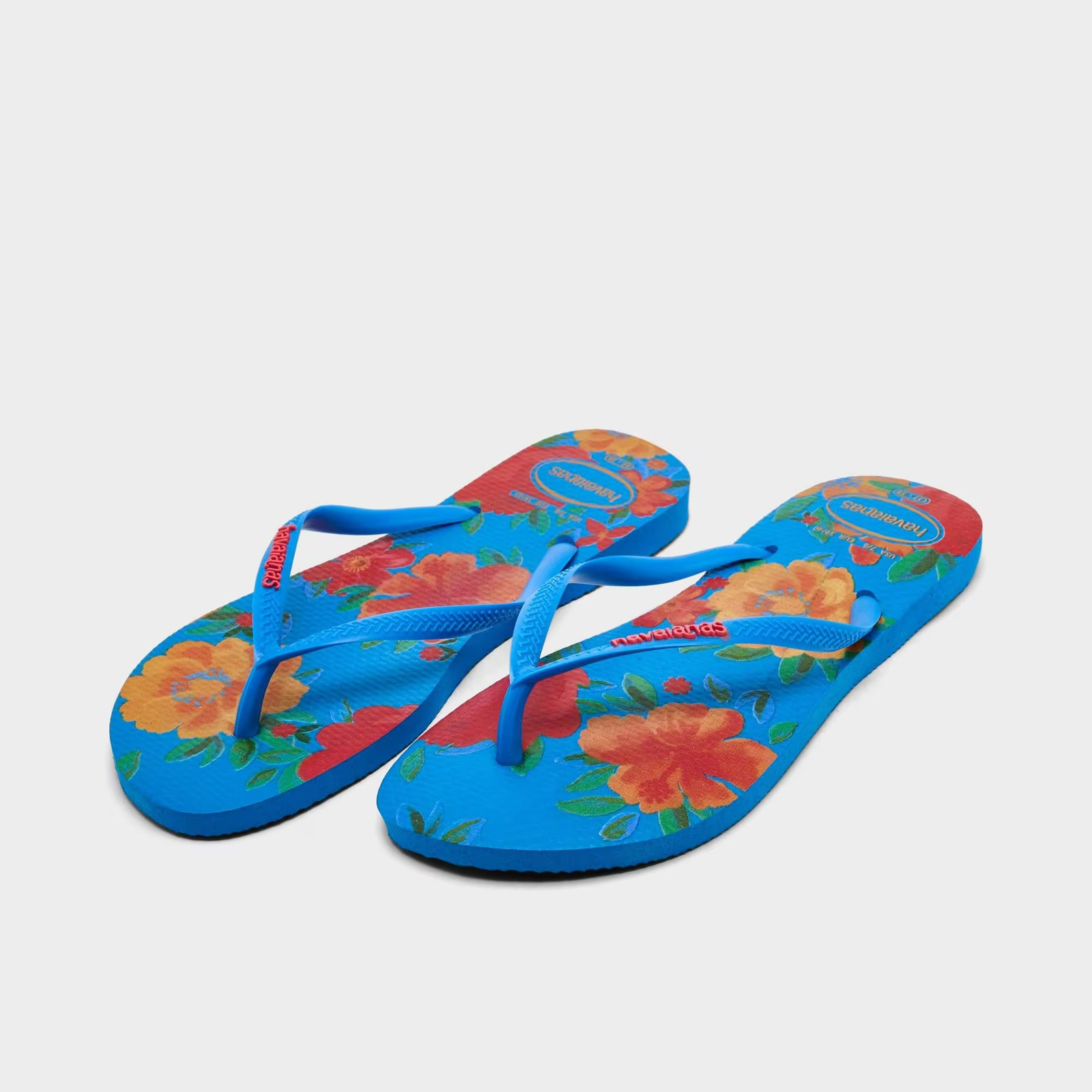 Havaianas Slim Summer Bliss Flip-Flop Sandals Brilliant Blue 4149813 460
