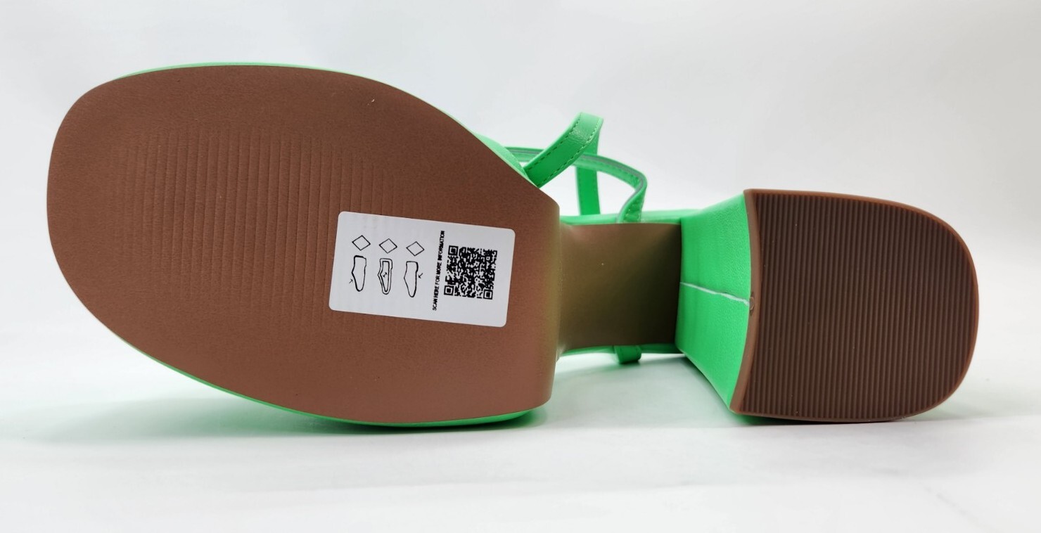 ASOS Design Womens Neon Green Nix Platform Block Heeled Sandals Size 10